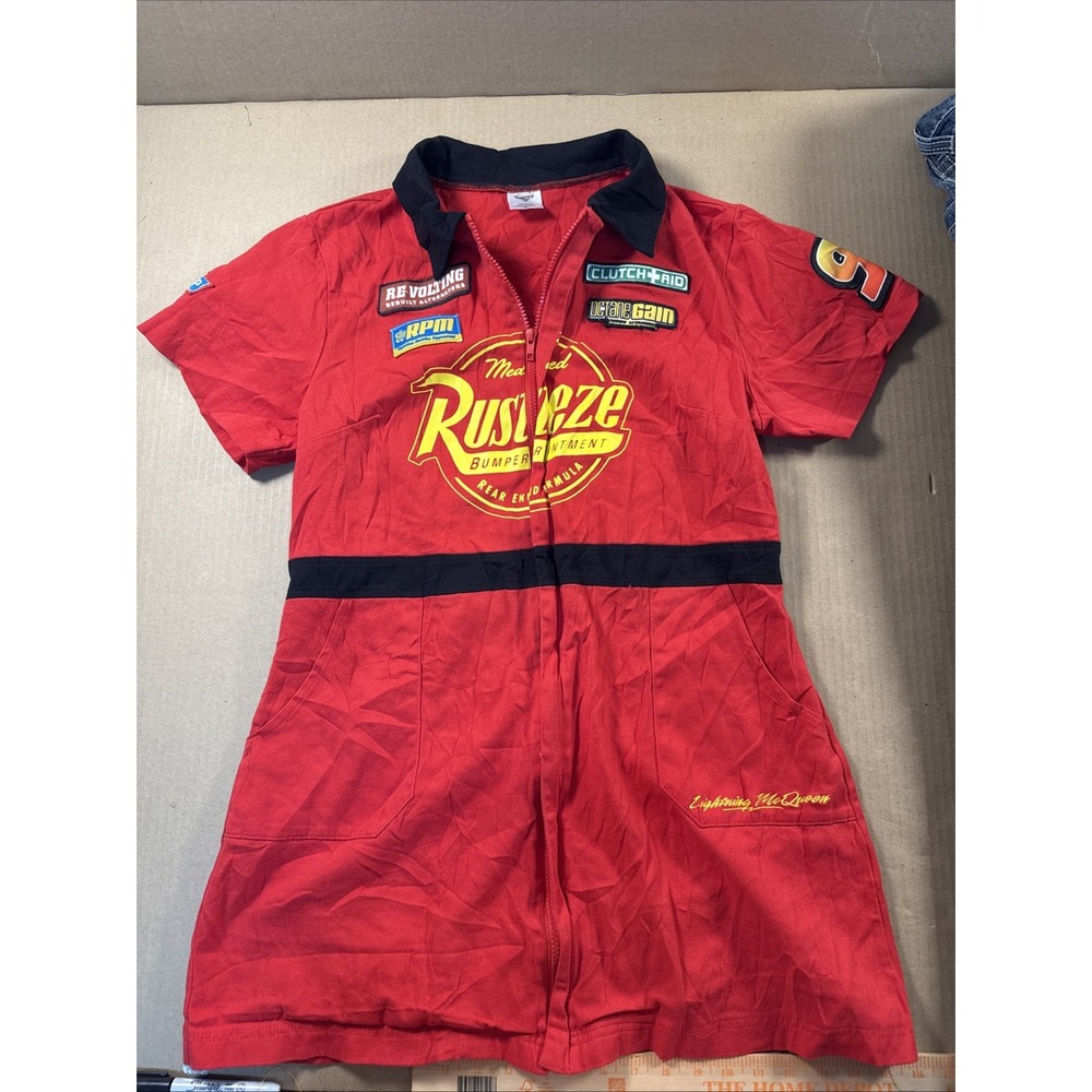 Halloween Women's Adult Lightning McQueen Dress Costume Large Disney Cars XL